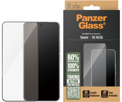 Szkło i folia ochronna PanzerGlass Ultra-Wide Fit do Xiaomi Redmi 15C 4G/5G